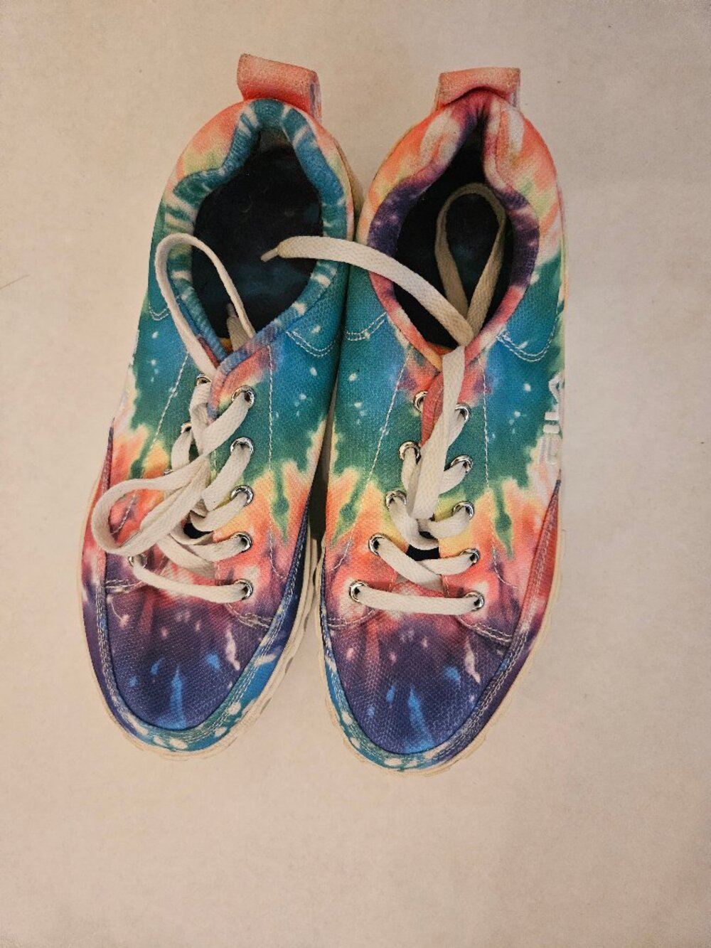 Fila Rainbow Tie-Dye 8 Platform Sneakers